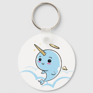 Porte-clés Narwhal Angel Cutie