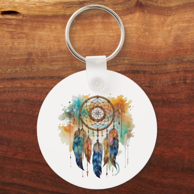 PORTE-CLÉS NATIVE AMERICAN DREAM CATCHER (Recto)