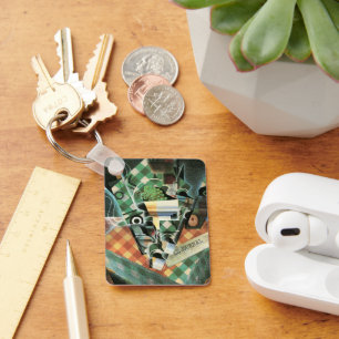 Porte-clés Nature morte à la nappe à carreaux de Juan Gris