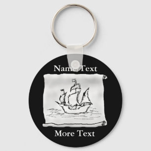Porte-clés Navire pirate.