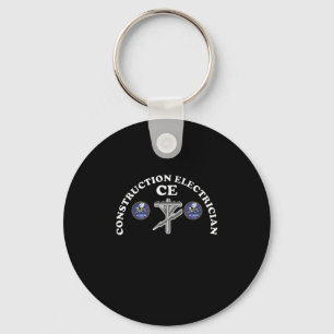 Porte-clés Navy Seabee Construction Electrician Rating Badge