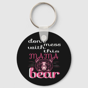 Porte-clés N'ayez pas de mal avec Mama Bear