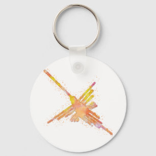Porte-clés Nazca Lines Hummingbird Aquarelle Imprimer