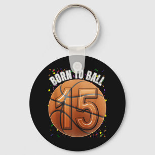 Porte-clés Né Au Basketball 15e Anniversaire Ado Girls Boy Ki
