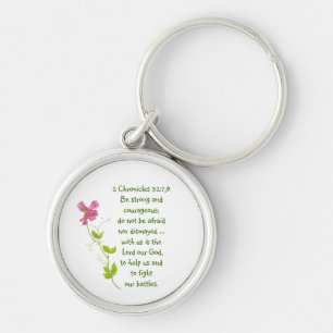Porte-clés Ne craignez pas, pendentif de pois doux