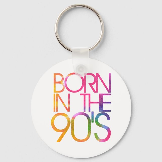 Porte-clés Né dans les années 90 (Recto)
