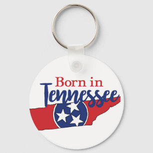 Porte-clés Né dans Tennessee State Symbols Volunteer State