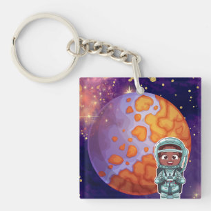 Porte-clés Né des étoiles, astronaute