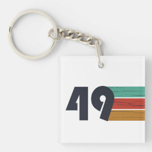 Porte-clés né en 1949 vintage 75e anniversaire