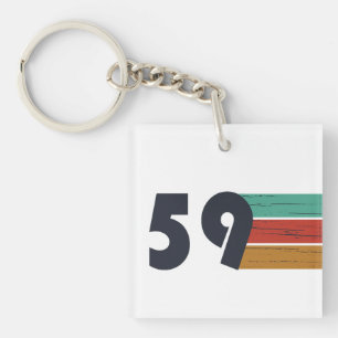 Porte-clés né en 1959 anniversaire vintage