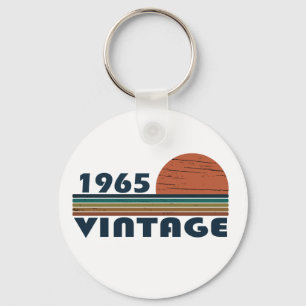 Porte-clés Né en 1965 vintage 60e anniversaire cadeau