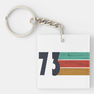 Porte-clés Né en 1973 cadeau d'anniversaire vintage