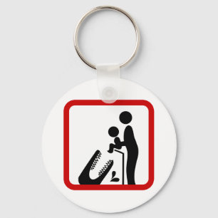 Porte-clés Ne pas nourrir le bébé au Zoo du Crocodile