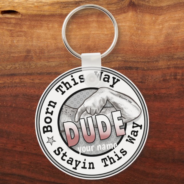 Porte-clés Né Un Dude porte - clé (Recto)
