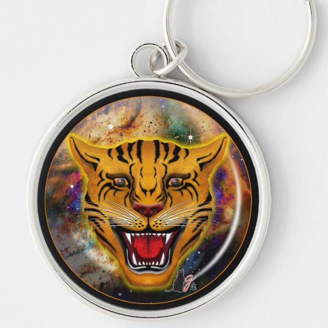 Porte-clés Nébuleuse du tigre narquois (Devant)