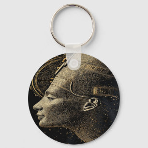 Porte-clés Nefertiti Ligne Silhouette Moderne Art