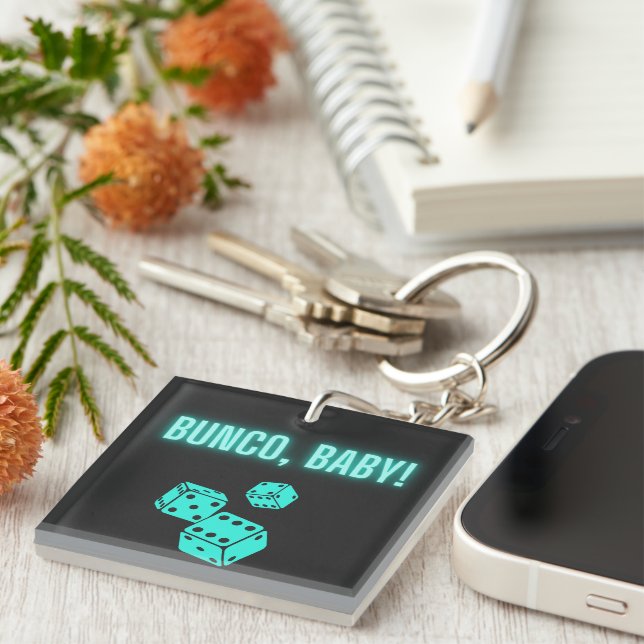 Porte-clés Neon Aqua Bunco Baby (Devant Droit)