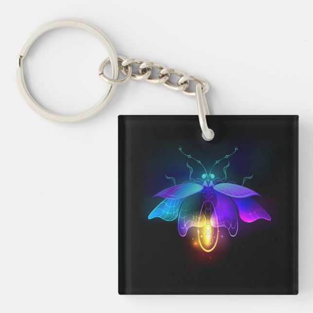 Porte-clés Neon Firefly sur noir (Devant)
