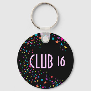 Porte-clés Neon Lights Sweet 16 Club Party Favor Porte - clé