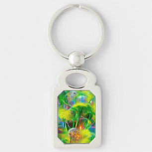 Porte-clés Neon Llow Dandelions dans Dream Garden