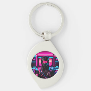Porte-clés néon ninja