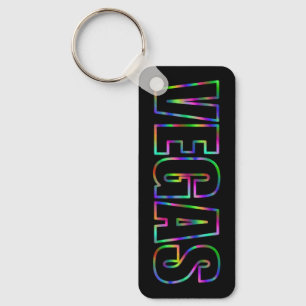 PORTE-CLÉS NEON OMBRE COLORS VEGAS OUTLINE