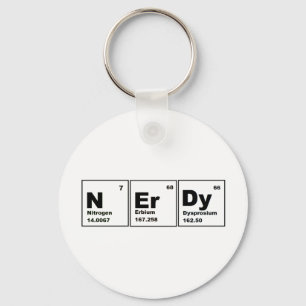 Porte-clés Nerdy Produit de chimie !