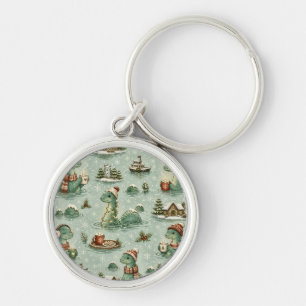 Porte-clés Nessie de Noël Monstre du Loch Ness Confortable Cr