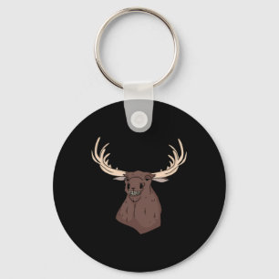 Porte-clés Nettoyage Magique Midwest Visage de Renne Idiot Dr