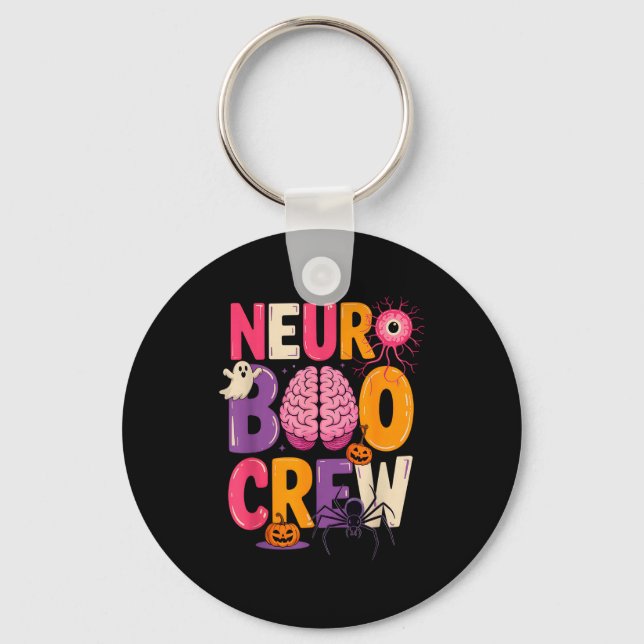 Porte-clés Neuro Boo Crew Halloween Anatomical Brain Anatomy  (Recto)