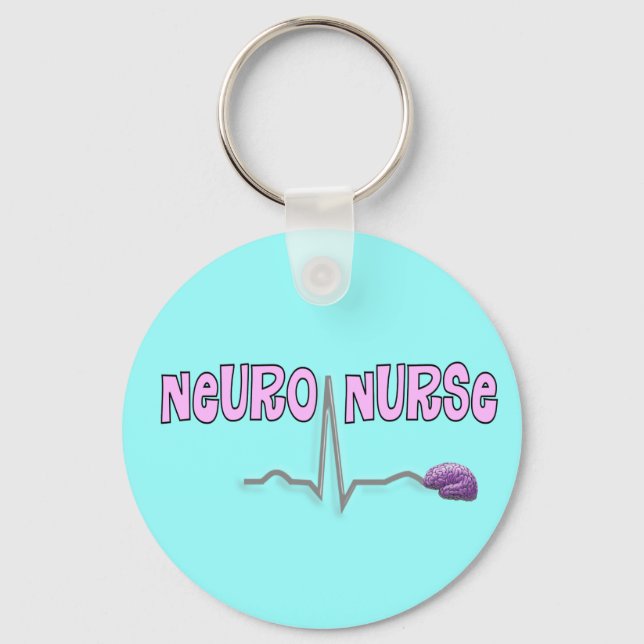 Porte-clés Neuro Infirmière cadeaux (Recto)