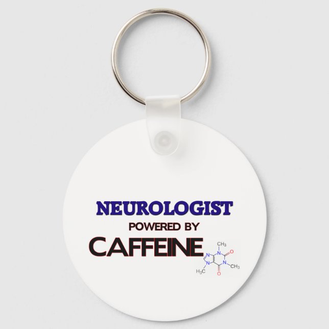Porte-clés Neurologue Powered by caffeine (Recto)