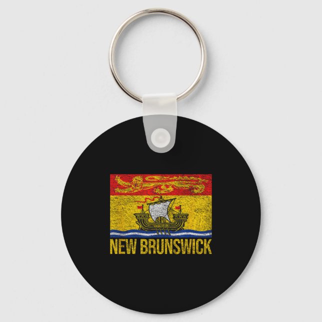 Porte-clés New Brunswick Flag Canada  (Recto)