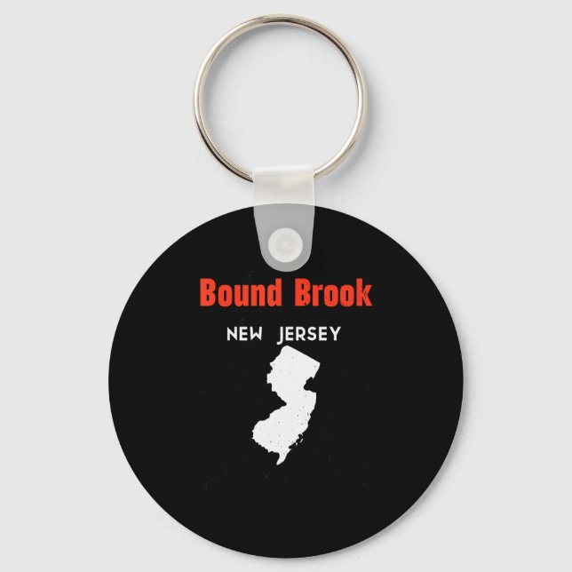 Porte-clés New Jersey Usa State America New Jerseyite Bound B (Recto)