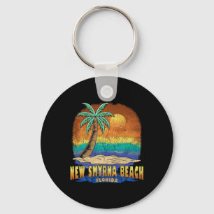 Porte-clés New Smyrna Beach Floride Vintage désorganisé Souve