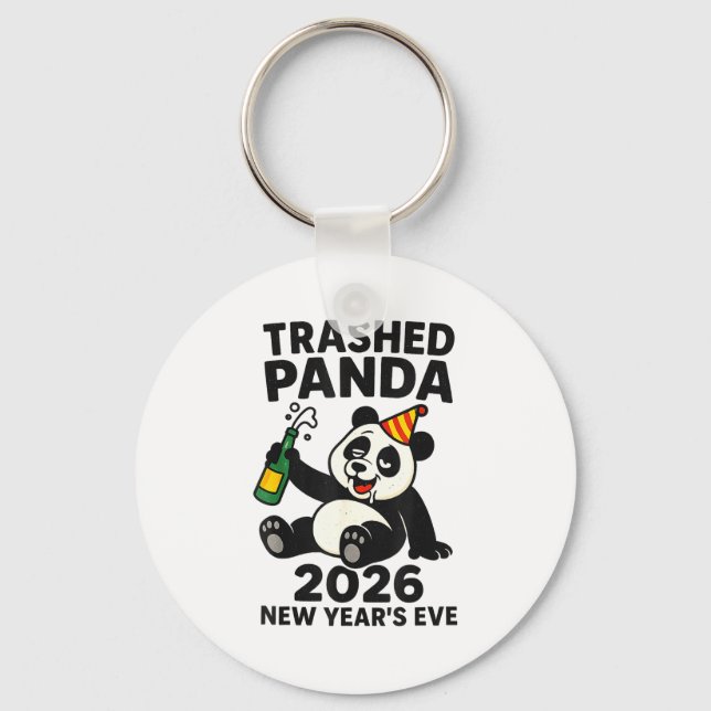 Porte-clés New Years Eve 2026 Trashed Panda Premium  (Recto)