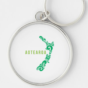 Porte-clés New Zealand Map Aotearoa New Zealander Gift Idea