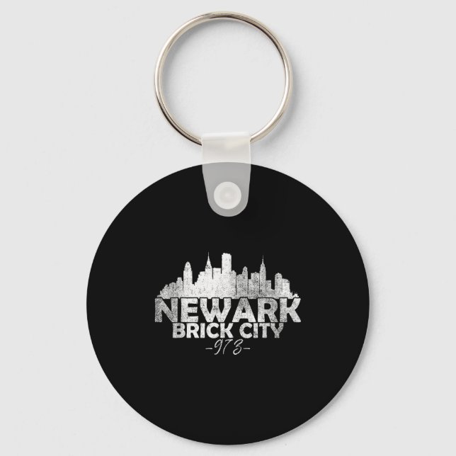 Porte-clés Newark New Jersey Nj Brick City Skyline  (Recto)