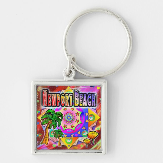 Porte-clés Newport Beach Tropical Friends Porte - clé (Devant)