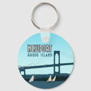 Porte-clés Newport Rhode Island Bateaux Vintages