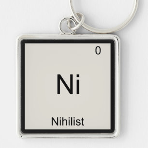 Porte-clés Ni - Nihiliste T-Shirt Symbole Élément Chimique Dr
