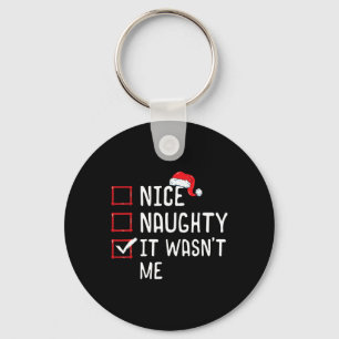 Porte-clés Nice Naughty C'était pas moi la liste de Noël