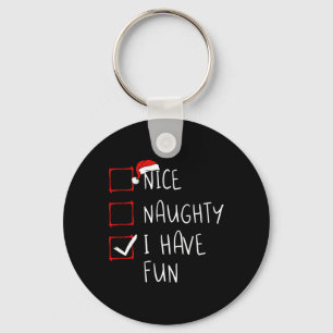 Porte-clés Nice Naughty J'Ai Amusant Noël Liste Noël Noël Noë