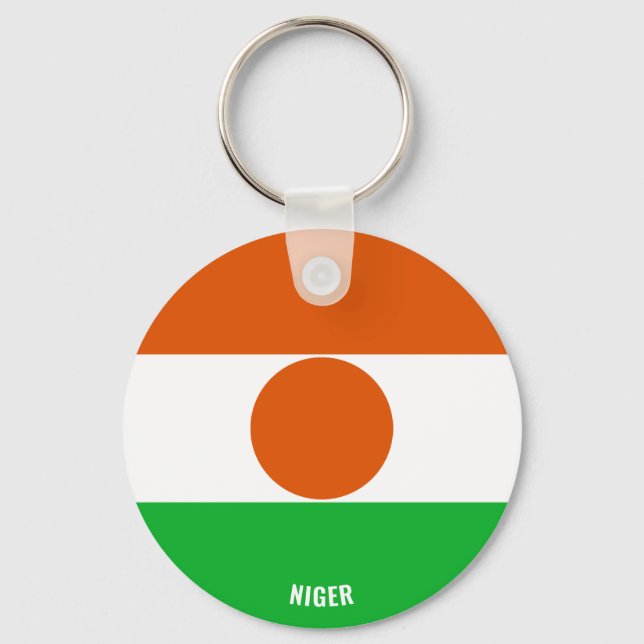 Porte-clés Niger Drapeau charmant patriotique (Recto)