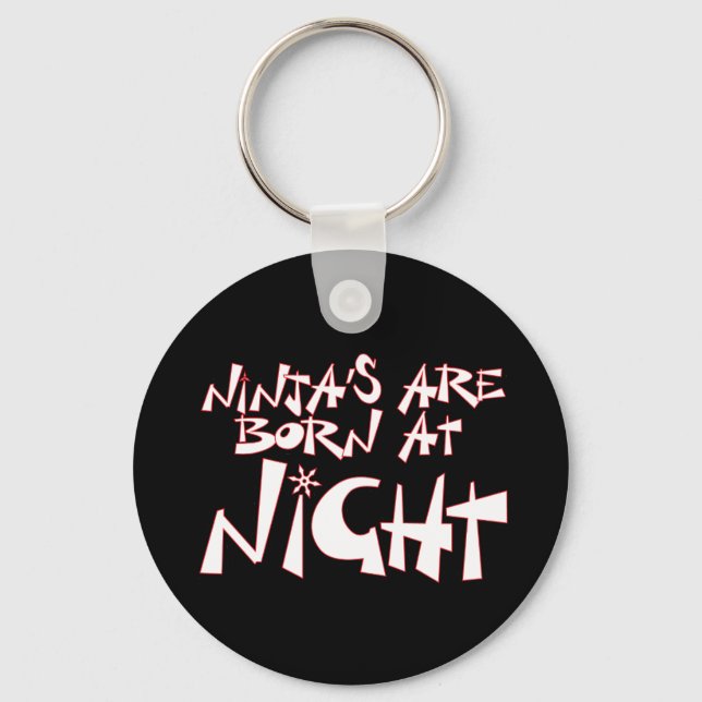 Porte-clés Ninja's sont nés à la nuit (Recto)