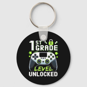 Porte-clés Niveau 1ère année débloqué pour joueur de jeux vid