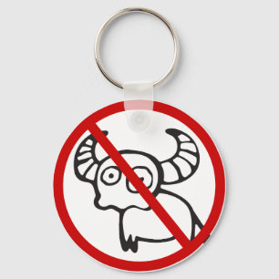 Porte-clés NO Bison d'eau ⚠ drôle Asiatique signes thaïlandai