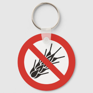 Porte-clés No Gluten Sign Keychain