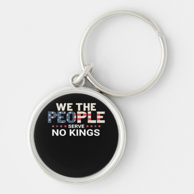 Porte-clés No King Patriotic Freedom No Kings In America Crea (Devant)