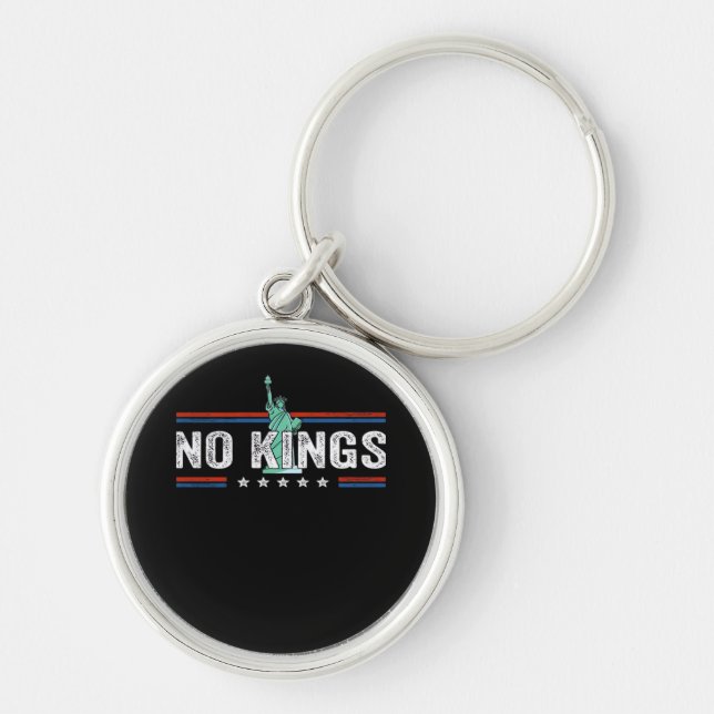 Porte-clés No Kings Day Retro Classic Design (Devant)